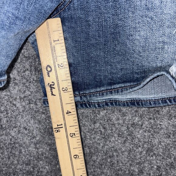 Articles of Society Shorts Womens Size 30 Blue Denim Distressed - Picture 7 of 11